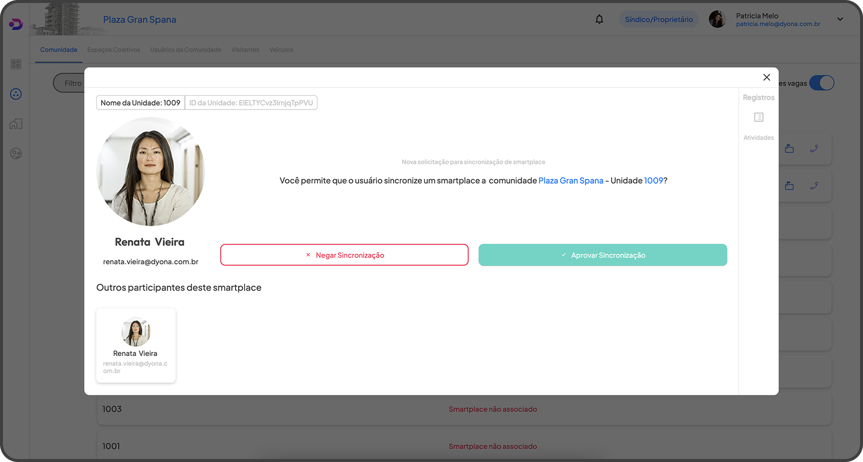 Integração smartpalce